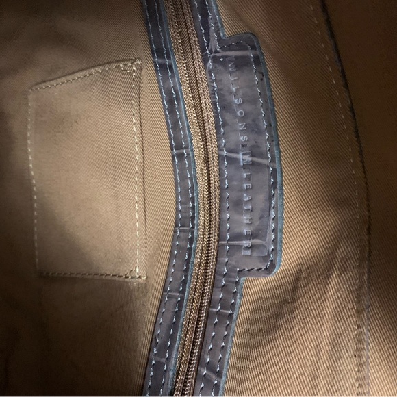 Wilson’s Leather Vintage croc purse - Picture 7 of 8